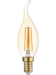 OPTONICA LED λάμπα Candle T35 Filament 1491, 4W, 2500K, E14, 400lm