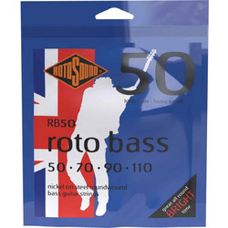 Rotosound RB50 Σετ 4 Χορδές Ηλεκτρικού Μπάσου Nickel Plated Steel 50-110" Hard Tension