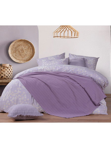 Κουβέρτα Πικέ Μονή Cool Mauve Nef Nef 160x240 cm