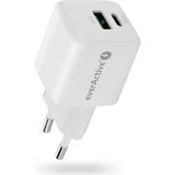 everActive SC-330Q Φορτιστής χωρίς Καλώδιο με Θύρα USB-A & Θύρα USB-C 20W Quick Charge 3.0 & Power Delivery