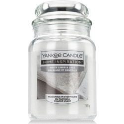 Yankee Candle Home Inspiration(R) αρωματικό κερί 538 g τύπος White Linen & Lace