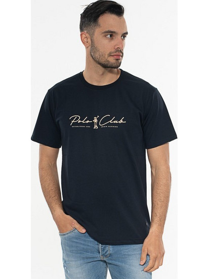 ORIGIN T-Shirt Λαιμόκοψη Με Στάμπα 242704 ΜΠΛΕ ΜΠΛΕ