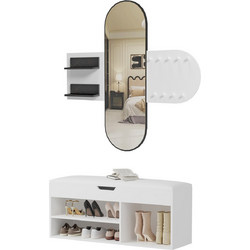 ΣΕΤ ΕΙΣΟΔΟΥ 2ΤΜΧ CHERYL HM21276.01 ΜΕΛΑΜΙΝΗ ΣΕ ΛΕΥΚΟ-ΟΨΗ ΜΑΥΡΟ ΜΑΡΜΑΡΟ