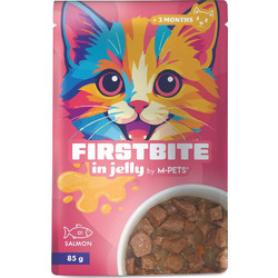 M-Pets Firstbite Kitten & Adult with Salmon in Jelly 85gr