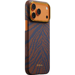 Pitaka Edge Case MagSafe Back Cover Breath of Veins, Burning Orange (iPhone 17 Pro Max)
