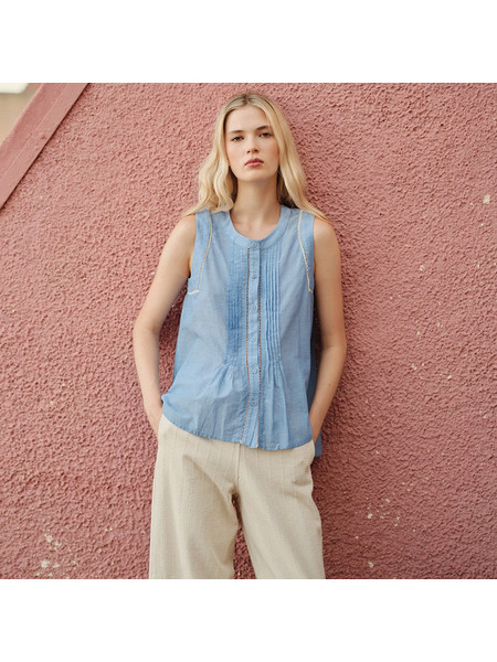 DEVOTION SHIRT WITH LACE VOILE MUSE 026.003G