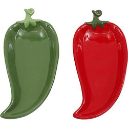 Πιατέλα CHILLI 2χρώματα 22x10cm