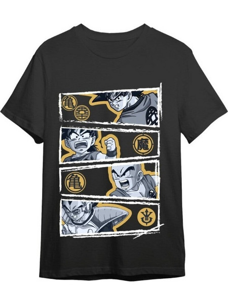Dragon Ball Z T-Shirt Vegeta Black Size S