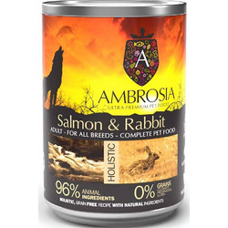 Ambrosia Holistic Adult Grain Free with Rabbit & Salmon 400gr