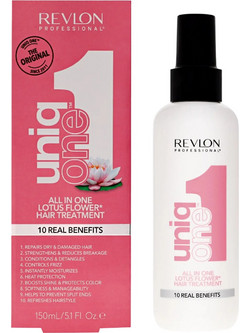 Revlon Uniq One All In One Lotus Flower Spray Μαλλιών για Όγκο Επανόρθωση Φριζάρισμα & Ψαλίδα 150ml