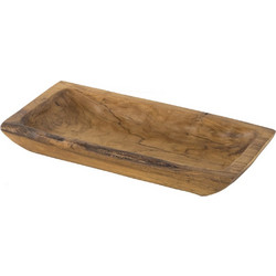 Artekko Artekko Woody Διακοσμητική Πιατέλα από Ξύλο Teak Φυσική Απόχρωση (40x20x6)cm 49933