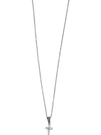 Γυναικείο κολιέ αλυσίδα σταυρός 20 mm Stainless steel