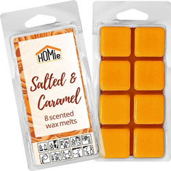 Wax Melt Σετ 8τμχ Κύβοι Salted Caramel 80gr Homie 37-464 - Homie - 37-464