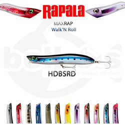 Rapala Max Rap Walk'N Roll Τεχνητό Δόλωμα Ψαράκι Συρτής 13cm 29gr HDBSRD