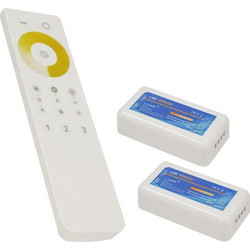 Ασύρματο LED Dimmer με Χειριστήριο Αφής 2.4G RF CCT 2 Χρωμάτων για Δυο Groups 12v (288w) - 24v (576w) DC GloboStar 04140