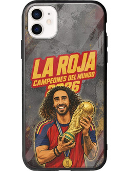Θήκη La Roja Campeones del Mundo - Marc Cucurella iPhone 12 mini Groove TPU (Tempered Glass και TPU)