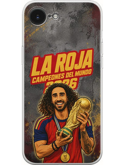 Θήκη La Roja Campeones del Mundo - Marc Cucurella iPhone 17e Flexible TPU (Διάφανη Σιλικόνη)