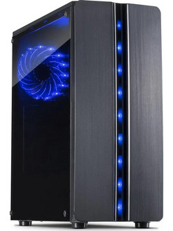 Inter-Tech Thunder Gaming Midi Tower Κουτί Υπολογιστή με Πλαϊνό Παράθυρο