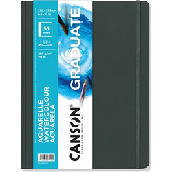 Σημειωματάριο Sketchbook Canson Watercolour | Hard Cover 250gr 21,6x28cm 28φ Portrait | 105312029