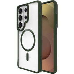 Θήκη Samsung Galaxy S26 Ultra Buddi Hybrid Σκληρή Διάφανη με MagSafe - Transparent / Green (8719246544361)
