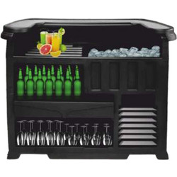 THE BARSTARDS Κινητό Bar Station ABS Αναδιπλούμενο 145x100x122εκ