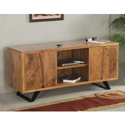 PoliHome Έπιπλο Τηλεόρασης Ξύλινο Καφέ Μ135xΠ43xΥ60cm Deli 161258429