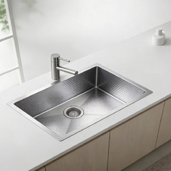 Sanitec 6050HS Vision Honey Comb Επικαθήμενος Νεροχύτης Inox Σατινέ 60x50cm
