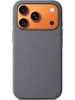iPhone 17 Pro Max Silicone Case with MagSafe Stone Grey