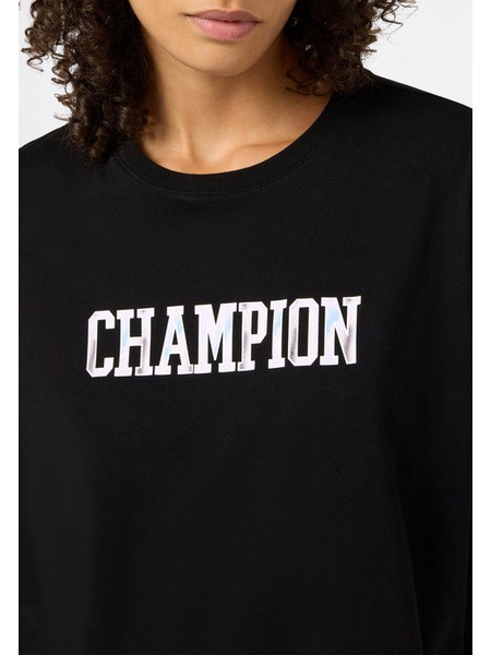 CHAMPION TSHIRT 118258 KK001 ΜΑΥΡΟ