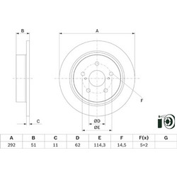 Bosch Δισκόπλακα - 0 986 479 H27