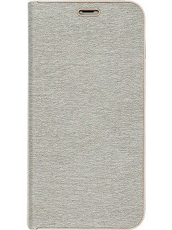 FORCELL LUNA BOOK FLIP CASE GOLD FOR HUAWEI P20 LITE SILVER