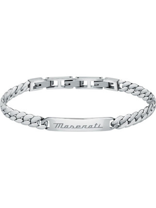 Maserati Ανδρικό Βραχιόλι Χειροπέδα από Ατσάλι Ασημί JM222AVD06