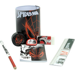 SPIDER-MAN - Stationery Set + Pencil Pot - 7pc