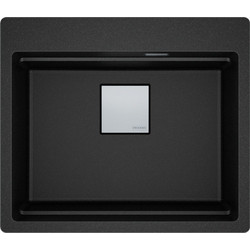 Franke Mythos Kubus 2 Pro KNG 610-53 Ένθετος Νεροχύτης Γρανίτη Ματ Onyx 59x51cm