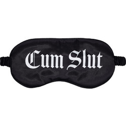 Cum Slut - Μάσκα Ματιών Σατέν BDSM Μαύρη