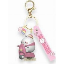 Molang: Scooter Series - Pink Molang Μπρελόκ με Βραχιόλι