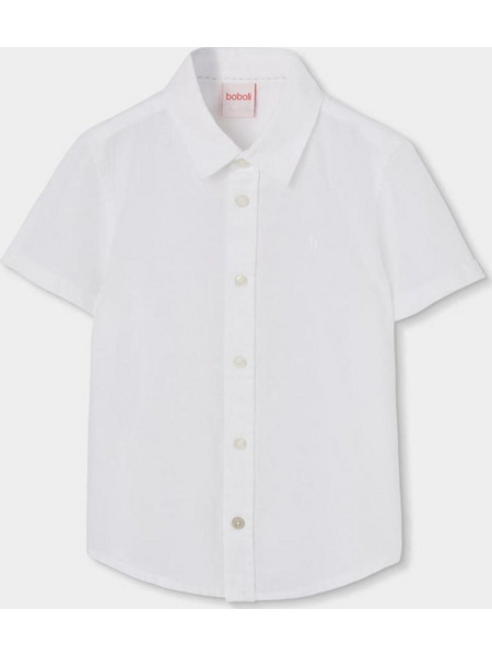 Πουκάμισο λινό αγόρι Boboli-873053-1100-White
