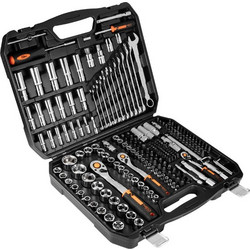 NEO TOOLS Καστάνια με Καρυδάκια 1/2" 3/8" 1/4" & Κλειδιά σετ 219τεμ 10-076