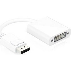 Powertech POWERTECH αντάπτορας DisplayPort σε DVI 24+5 CAB-DP005, 0.20m, λευκός