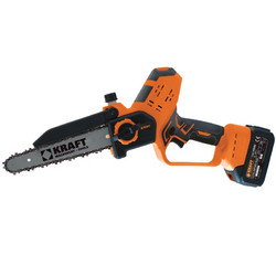 Kraft 691174 Κλαδευτικό Αλυσοπρίονο Μπαταρίας 21V 600W με Λάμα 20cm 2x3Ah