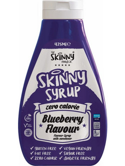 Zero Calorie Sugar Free Syrup Blueberry 425ml The Skinny Food Co