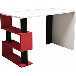 ArteLibre Aigina Γραφείο Ξύλινο με Βιβλιοθήκη 120x60x75cm 14410002