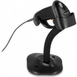 DELOCK USB barcode scanner 1D 90584, με καλώδιο σύνδεσης +amp βάση, μαύρο