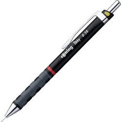 Μηχανικό Μολύβι Με Γόμα Rotring Tikky 0.35mm Μαύρο