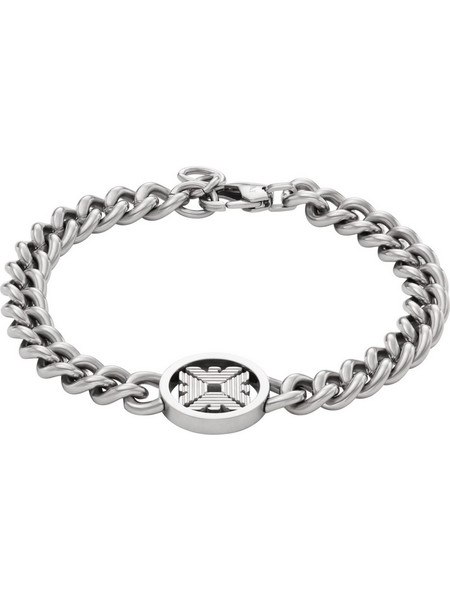 Emporio Armani Ανδρικό Βραχιόλι Αλυσίδα από Ατσάλι Ασημί EGS3041040