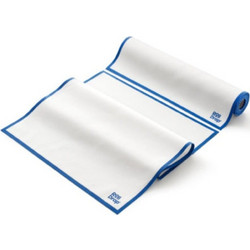 Roll Drap Ποτηρόπανο Άσπρο Με Μπλέ Ρίγα 64x40εκ Ρολλό 12 Τεμαχίων