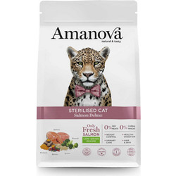 Amanova Adult Sterilised Low Grain with Salmon Deluxe 1.5kg