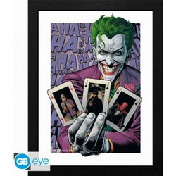 DC Comics - The Joker Haha Cards Αφίσα σε Κάδρο (31x41cm)