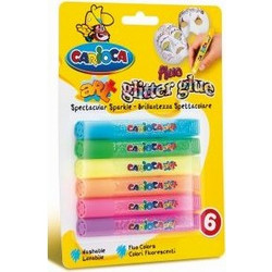 Carioca Glitter Glue Fluo (6Tem)