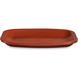 Πιατέλα κεραμική terracotta 26x20cm